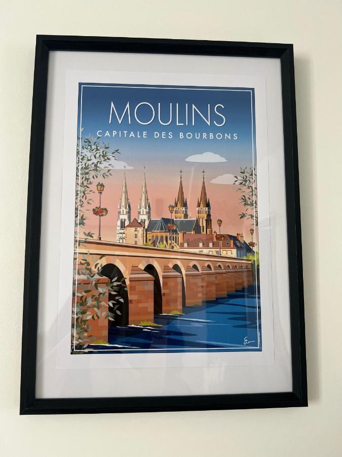 Le Cocon Moulinois, Proche Gare Avec Services By Primo C0Nciergerie Lägenhet Moulins  Exteriör bild